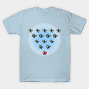 Unique and different concept with cartoon retro fighter planes T-Shirt